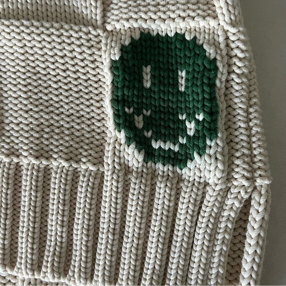 Ganni Smiley Poplin Collar Cardigan in Brazilian Sand - Picture 7 of 16